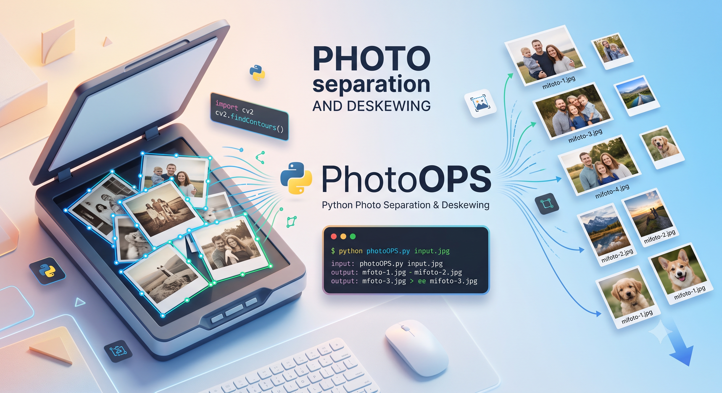 How I stopped burning weekends turning paper photos into JPEGs one by one.